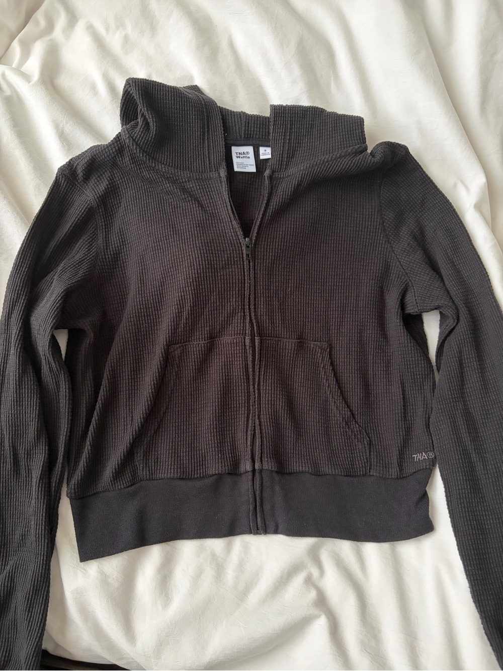 Aritzia waffle knit hoodie